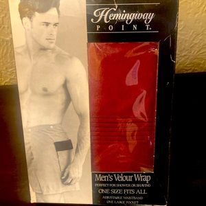 Vintage 70’s Brand New Hemingway Point -Men’s Velour Wrap-One Size Fits All